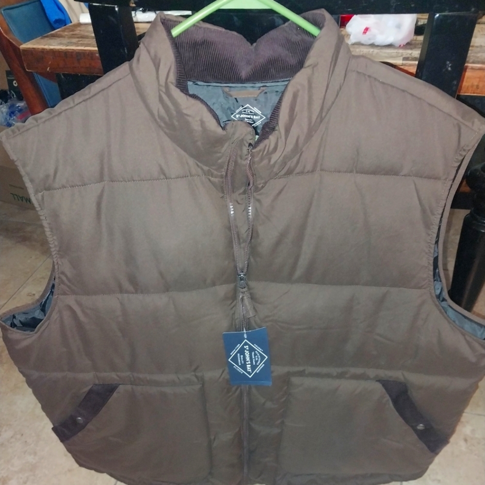 St. John's Bay Brown Quilted Vest